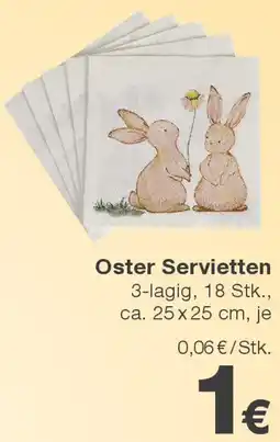 KiK Oster Servietten Angebot