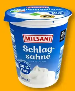 Aldi Süd Milsani Schlagsahne Angebot