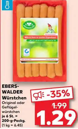 Kaufland EBERS- WALDER Würstchen Angebot