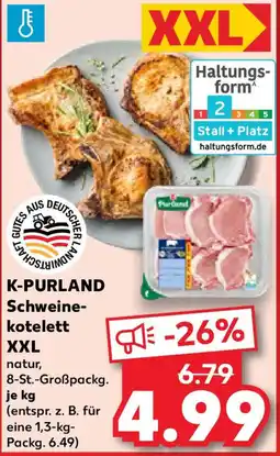 Kaufland K-PURLAND Schweine- kotelett XXL Angebot