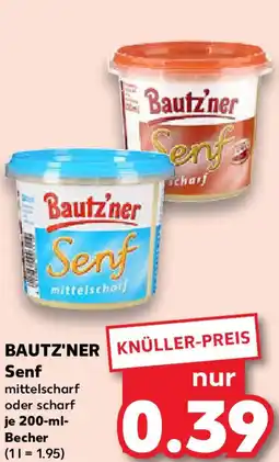 Kaufland BAUTZ'NER Senf Angebot