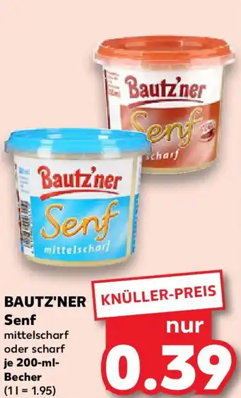 Kaufland BAUTZ'NER Senf Angebot