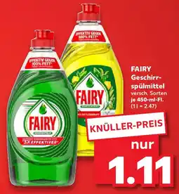 Kaufland FAIRY Geschirr- spülmittel Angebot