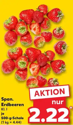 Kaufland Span. Erdbeeren Angebot