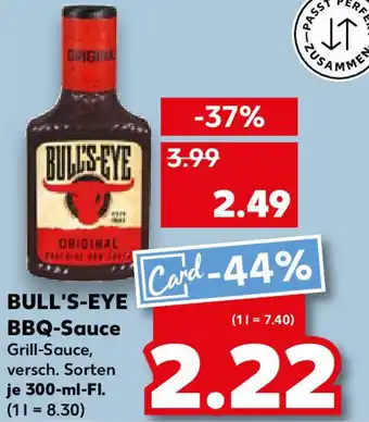 Kaufland BULL'S-EYE BBQ-Sauce Angebot