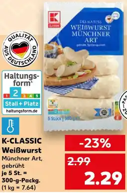 Kaufland K-CLASSIC Weißwurst Angebot