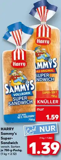 Kaufland HARRY Sammy's Super- Sandwich Angebot