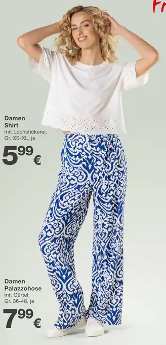 KiK Damen shirt oder damen palazzohose Angebot