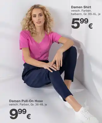 KiK Damen shirt oder damen pull-on hose Angebot