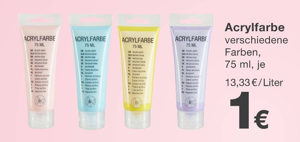 Acrylfarbe Angebot bei KiK