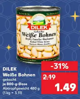 Kaufland DILEK Weiße Bohnen Angebot