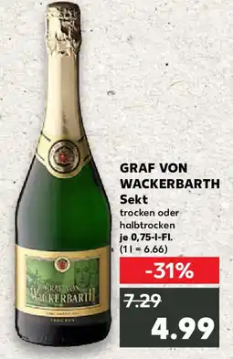 Kaufland GRAF VON WACKERBARTH Sekt Angebot