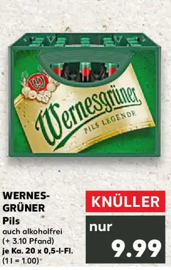 Kaufland WERNES- GRÜNER Pils Angebot