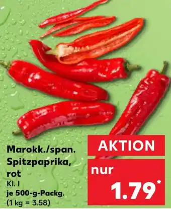 Kaufland Marokk./span. Spitzpaprika, rot Angebot