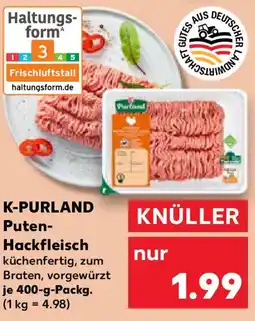 Kaufland K-PURLAND Puten- Hackfleisch Angebot