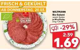 Kaufland WILTMANN Bio-Salami Angebot