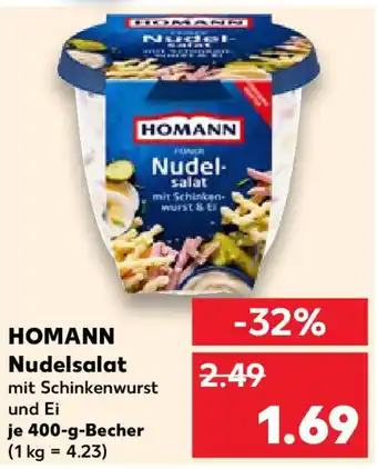 Kaufland HOMANN Nudel- salat Angebot