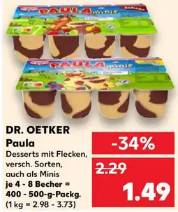 Kaufland DR. OETKER Paula Angebot