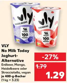 Kaufland VLY No Milk Today Joghurt- Alternative Angebot