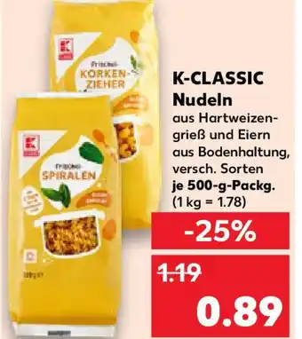 Kaufland K-CLASSIC Nudeln Angebot