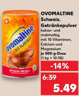 Kaufland OVOMALTINE Schweiz. Getränkepulver Angebot