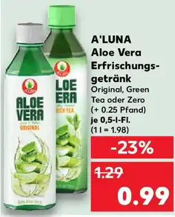 Kaufland A'LUNA Aloe Vera Erfrischungs- getränk Angebot