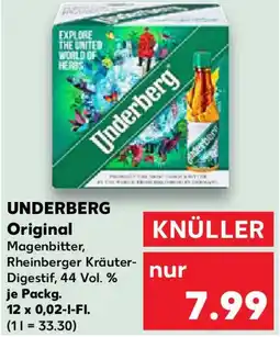 Kaufland UNDERBERG Original Angebot