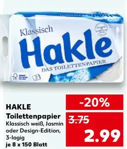 Kaufland HAKLE Toilettenpapier Angebot