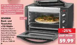 Kaufland SEVERIN Back- und Toastofen TO 9560 Angebot