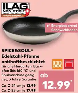 Kaufland SPICE&SOUL Edelstahl-Pfanne antihaftbeschichtet Angebot