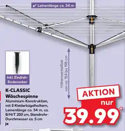 Kaufland K-CLASSIC Wäschespinne Angebot