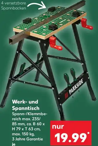 Kaufland PARKSIDE Werk- und Spanntisch Angebot