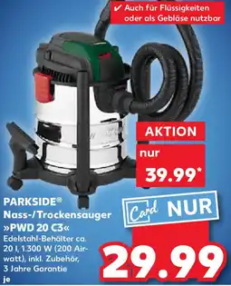 Kaufland PARKSIDE Nass-/Trockensauger PWD 20 C3 Angebot