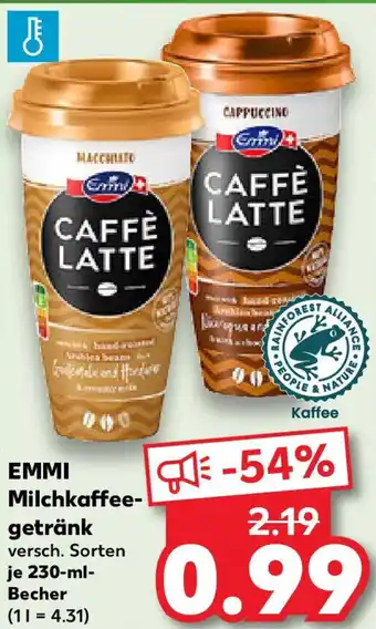 Kaufland EMMI Milchkaffee- getränk Angebot