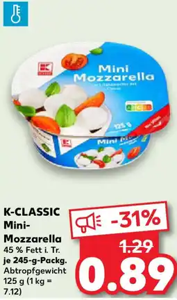 Kaufland K-CLASSIC Mini- Mozzarella Angebot