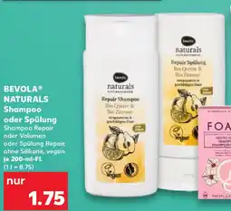 Kaufland BEVOLA NATURALS Shampoo oder Spülung Angebot