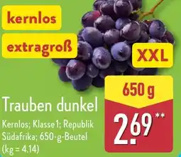 Aldi Nord Trauben dunkel Angebot