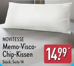 Aldi Nord NOVITESSE Memo-Visco- Chip-Kissen Angebot