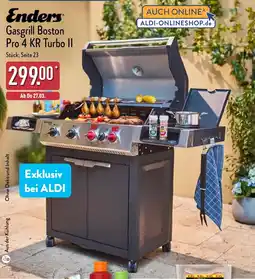 Aldi Nord Enders Gasgrill Boston Pro 4 KR Turbo II Angebot