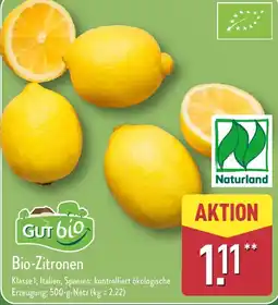 Aldi Nord GUT B10 Bio-Zitronen Angebot