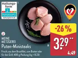 Aldi Nord MEINE METZGEREI Puten-Ministeaks Angebot