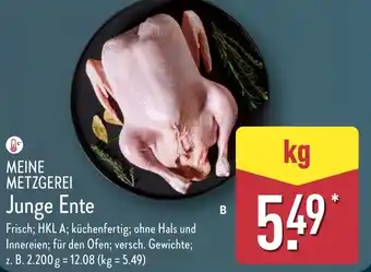 Aldi Nord MEINE METZGEREI Junge Ente Angebot