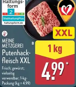 Aldi Nord MEINE METZGEREI Putenhack- fleisch XXL Angebot