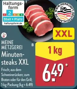 Aldi Nord MEINE METZGEREI Minuten- steaks XXL Angebot