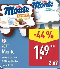 Aldi Nord ZOTT Monte Angebot