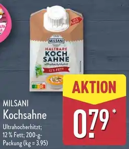 Aldi Nord MILSANI Kochsahne Angebot