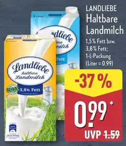 Aldi Nord LANDLIEBE Haltbare Landmilch Angebot