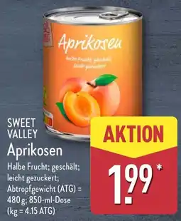 Aldi Nord SWEET VALLEY Aprikosen Angebot