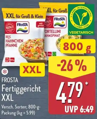 Aldi Nord FROSTA Fertiggericht XXL Angebot