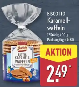 Aldi Nord BISCOTTO Karamell- waffeln Angebot